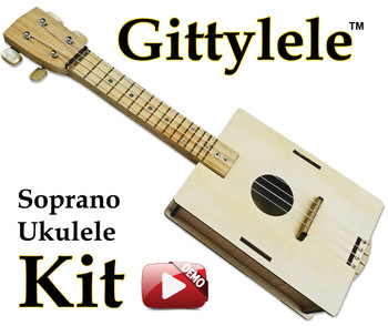 Build-it-Yourself DIY Ukulele Kit - Easy to Build, Fun to Play, Made in the USA- The Gittylele! Build-it-Yourself DIY Ukulele Kit - Easy to Build, Fun to Play, Made in the USA- The Gittylele!