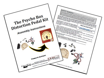 The "Psycho Box" Standalone Distortion/Overdrive Pedal Parts Kit The "Psycho Box" Standalone Distortion/Overdrive Pedal Parts Kit