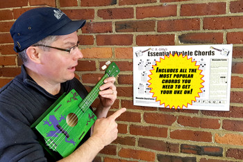 Essential Ukulele Chords Poster - Glossy Color 12x18 Poster - Designed & Printed in the USA! Essential Ukulele Chords Poster - Glossy Color 12x18 Poster - Designed & Printed in the USA!