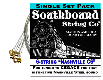 "Nashville C6" 6-string Lap Steel Guitar String Set - Get that honky tonk sound! "Nashville C6" 6-string Lap Steel Guitar String Set - Get that honky tonk sound!