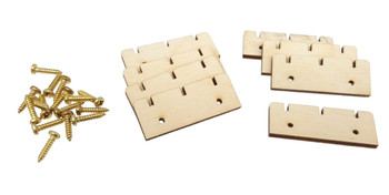 8pc. Wooden Retainer Nuts for 3-string Cigar Box Guitars 8pc. Wooden Retainer Nuts for 3-string Cigar Box Guitars
