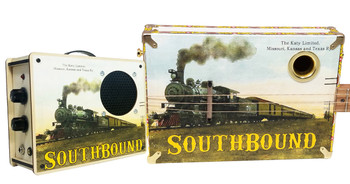 "Southbound Katy" Rail-hopper Combo - Fully Fretted 3-string Open G Cigar Box Guitar/ Amp Combo "Southbound Katy" Rail-hopper Combo - Fully Fretted 3-string Open G Cigar Box Guitar/ Amp Combo