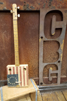 Custom Inked 3-string Cigar Box Guitar - Upload Your Own Design Custom Inked 3-string Cigar Box Guitar - Upload Your Own Design