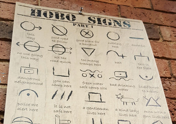 2pc. Hobo Signs Poster Set - Designed & Printed in the USA 2pc. Hobo Signs Poster Set - Designed & Printed in the USA
