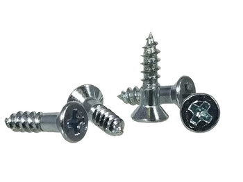 100pc. #4 x 1/2" Zinc-plated Phillips Flat-Head Screws 100pc. #4 x 1/2" Zinc-plated Phillips Flat-Head Screws