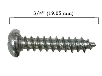 100pc. #6 x 3/4" Zinc-plated Phillips Round-Head Screws 100pc. #6 x 3/4" Zinc-plated Phillips Round-Head Screws