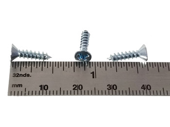 100pc. #6 x 1/2" Zinc-plated Phillips Flat-Head Screws 100pc. #6 x 1/2" Zinc-plated Phillips Flat-Head Screws