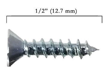 100pc. #6 x 1/2" Zinc-plated Phillips Flat-Head Screws 100pc. #6 x 1/2" Zinc-plated Phillips Flat-Head Screws