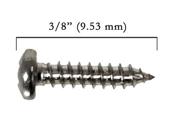 100pc. #2 x 3/8" Stainless Steel Phillips Round-Head Screws 100pc. #2 x 3/8" Stainless Steel Phillips Round-Head Screws