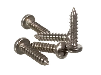 100pc. #2 x 3/8" Stainless Steel Phillips Round-Head Screws 100pc. #2 x 3/8" Stainless Steel Phillips Round-Head Screws
