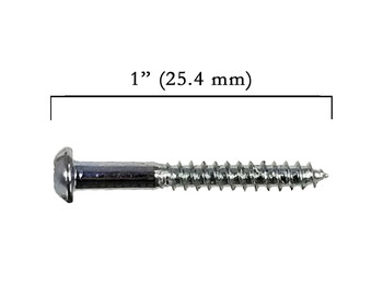 100pc. #4 x 1" Zinc-Plated Phillips Round-Head Screws 100pc. #4 x 1" Zinc-Plated Phillips Round-Head Screws