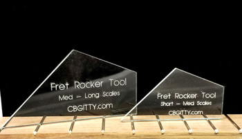 2pc. Laser-cut Acrylic Fret Rockers - The easy way to check your frets! 2pc. Laser-cut Acrylic Fret Rockers - The easy way to check your frets!