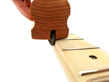 90-degree Fret End Flush File: 7 3/4-inch Red Oak Handle 90-degree Fret End Flush File: 7 3/4-inch Red Oak Handle