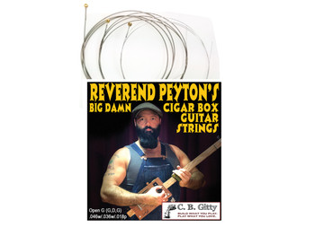 Rev. Peyton's Big Damn 3-string Cigar Box Guitar Strings - Electric Medium GDG Rev. Peyton's Big Damn 3-string Cigar Box Guitar Strings - Electric Medium GDG