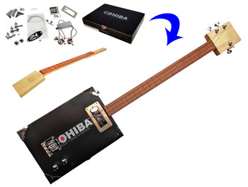 "The Chicago" Electric 3-String Cigar Box Guitar Kit "The Chicago" Electric 3-String Cigar Box Guitar Kit