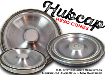 "The Hubcap" Spun Cigar Box Guitar Resonator Cones - choose from 3 sizes! "The Hubcap" Spun Cigar Box Guitar Resonator Cones - choose from 3 sizes!