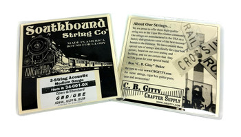 Acoustic Medium 3-String Cigar Box Guitar Strings - Open G/Standard - GBD/GBE Acoustic Medium 3-String Cigar Box Guitar Strings - Open G/Standard - GBD/GBE