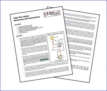 Basic Piezo Pickup Kit for Cigar Box Guitar - Instructions Included! Basic Piezo Pickup Kit for Cigar Box Guitar - Instructions Included!