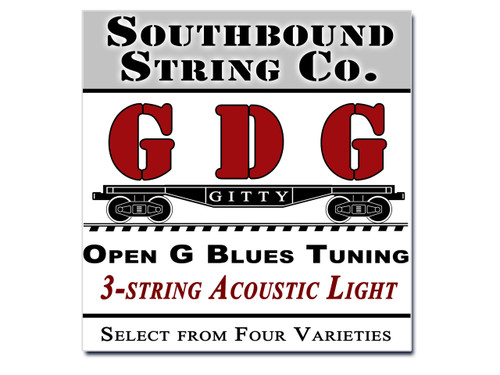 3-String Open G "GDG" Modal/Blues String Sets - Choose from 4 Set Varieties!