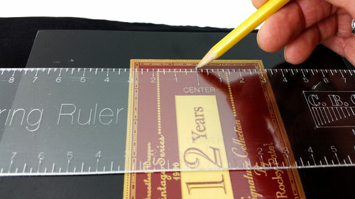 14-inch Acrylic Centering Ruler - perfect for finding the center of cigar boxes!