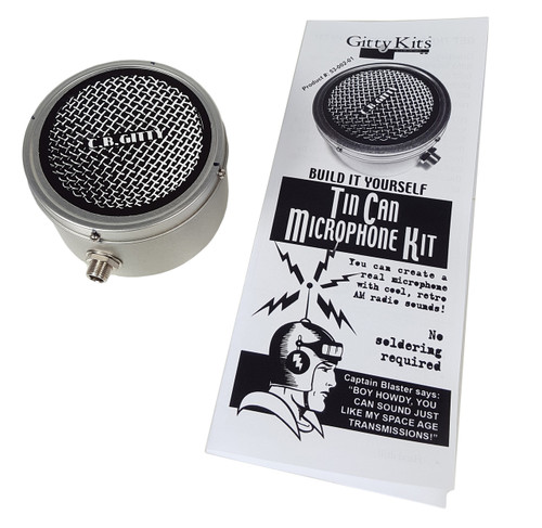 Tin Can Microphone Kit - build your own old-time mic!