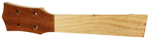 Mahogany Neck Blank for Soprano Ukulele with pre-drilled Tuner Holes