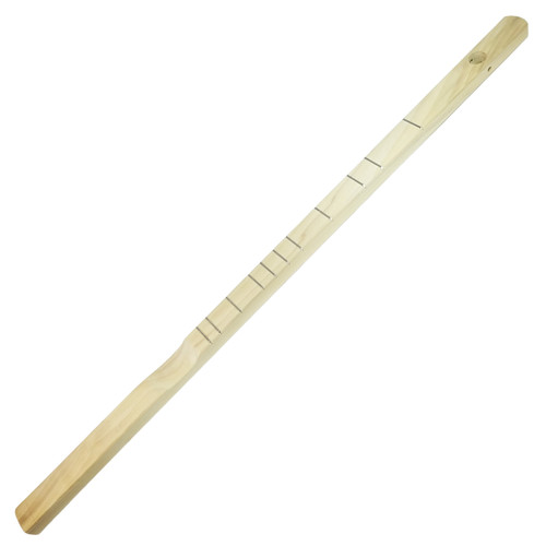 Fully-fretted Diatonic One-String Canjo Neck - Just add your own can and hardware!