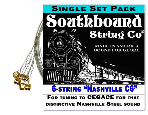 "Nashville C6" 6-string Lap Steel Guitar String Set - Get that honky tonk sound!