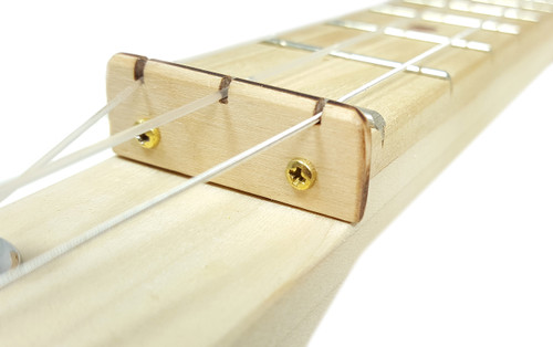 8pc. Wooden Retainer Nuts for 3-string Cigar Box Guitars