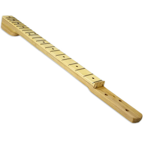 23-inch Scale Fully Fretted Bolt-On Neck for 3-String Cigar Box Guitars and more