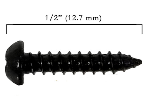 100pc. #4 x 1/2" Black Phillips Round-Head Screws