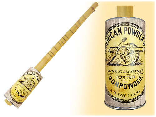 "Gunpowder Mill" One-String Acoustic Canjo - Features Civil War-era Artwork