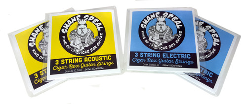 Shane Speal Signature 3-string Cigar Box Guitar String Sets