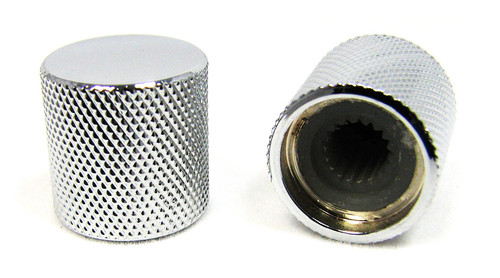 2-pack Chrome Flat-Top Knobs