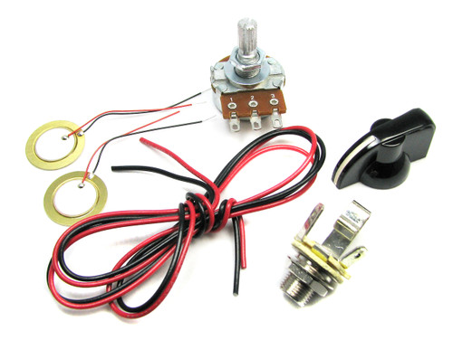 Basic Piezo Pickup Kit for Cigar Box Guitar - Instructions Included!