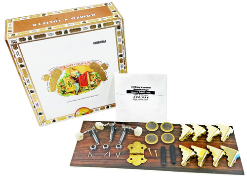 3-String Cigar Box Guitar Kit with How-To Guide