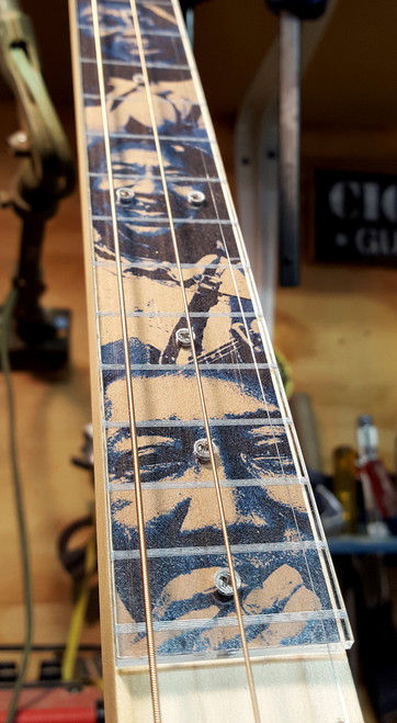 Clear Acrylic Cigar Box Guitar Fretboard - A new way to customize your