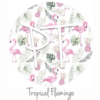 12"x12" Patterned Heat Transfer Vinyl -Tropical Flamingo 12"x12" Patterned Heat Transfer Vinyl -Tropical Flamingo