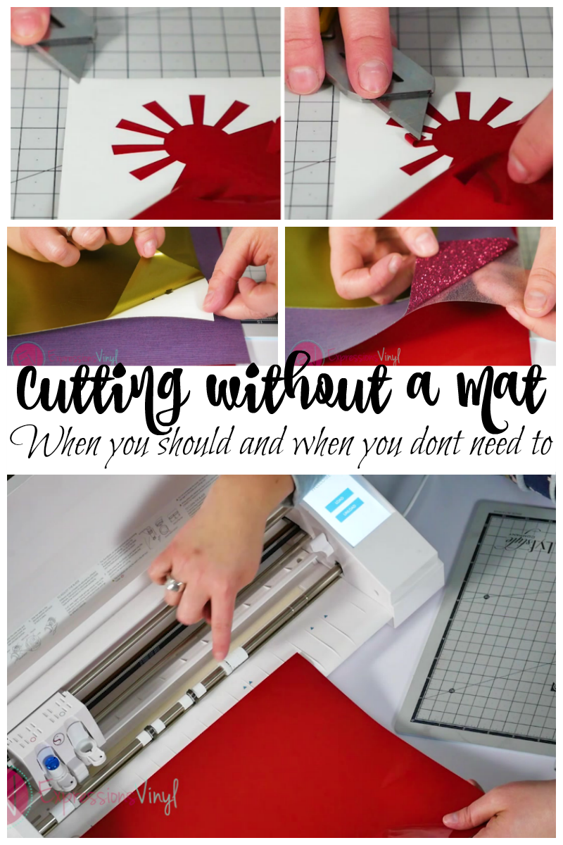 Cutting without a mat on your Silhouette Cameo 3 - Expressions Vinyl