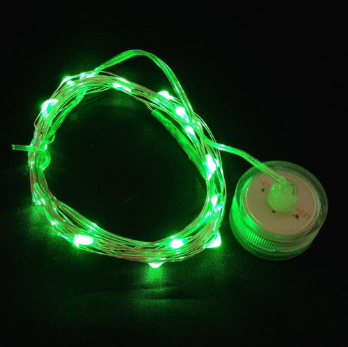 Toronado - 20 Green LEDs on 9' Memory Wire - Submersible