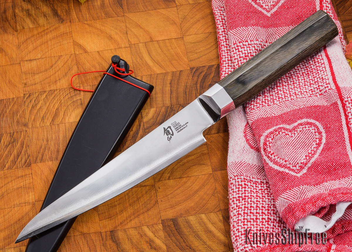 Shun Knives Shun Blue Utility 6" VG0010 All Knives Ship Free