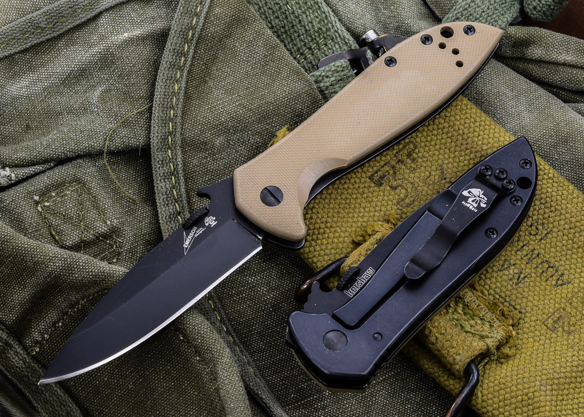 Kershaw Knives Emerson CQC4K Black Finish 6054BRNBLK All Knives Ship Free