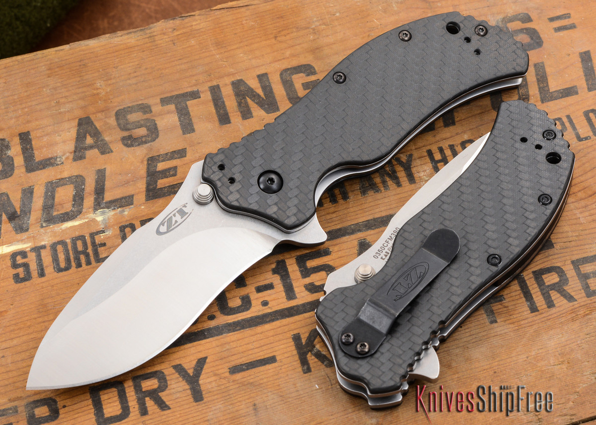 zero tolerance zt0350cfm390 m390 carbon fiber all knives ship