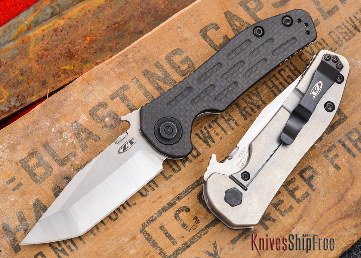 Zero Tolerance ZT0620CF Emerson Tanto Carbon Fiber All Knives