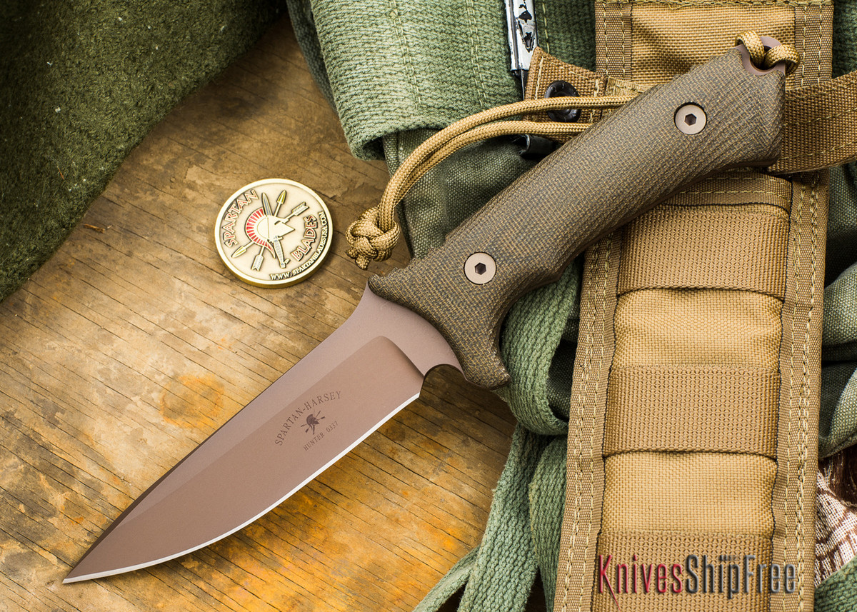 Spartan Blades Spartan Harsey Hunter Flat Earth Blade Spartan Blades Spartan Harsey Hunter Flat Earth Blade