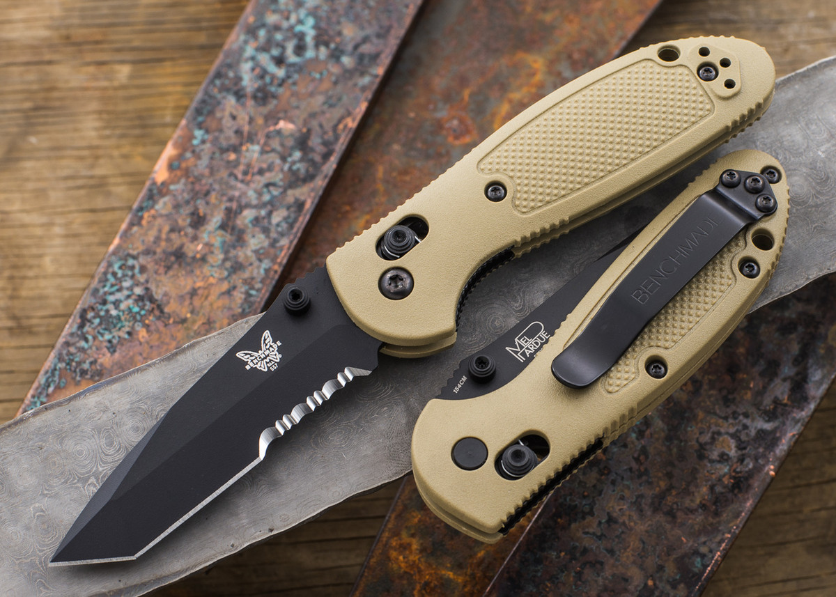 benchmade knives 557sbksn mini griptilian tanto serrated black