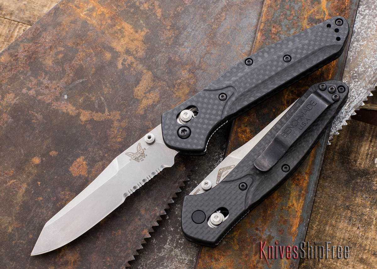 Benchmade Knives 940S 1 Osborne Carbon Fiber Serrated All Knives   Benchmade Knives 940s 1 Osborne Carbon Fiber Serrated  43290.1496164660 