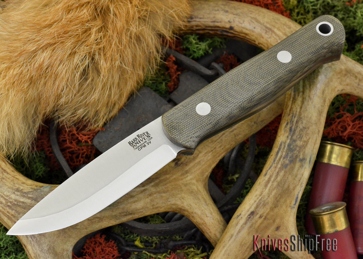 Bark River Knives Bushcrafter 3V 'FullHeight Grind' All Knives Ship Free