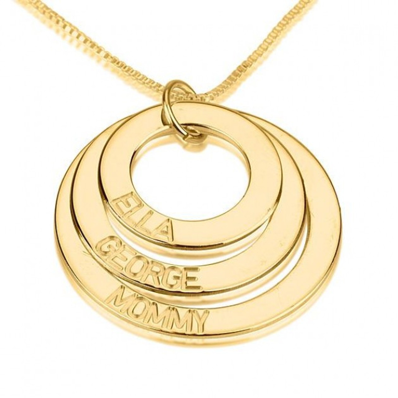 Gold Plated Necklace Personalised Photos