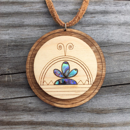 Wooden Abalone SkyDome Pendant Wooden Abalone SkyDome Pendant